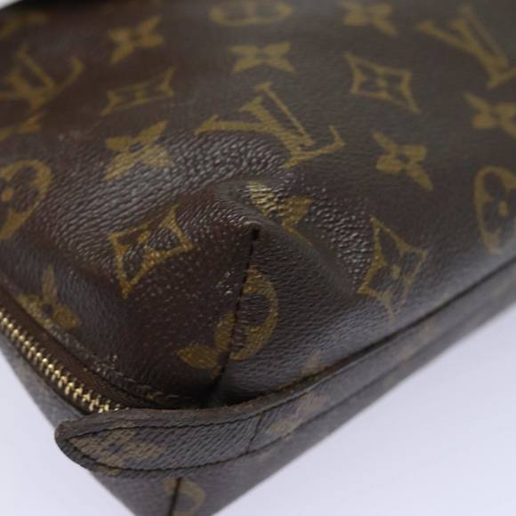 LOUIS VUITTON Monogram Trousse Demi Ronde Cosmetic Pouch M47520 LV Auth 81232 - Picture 15 of 16